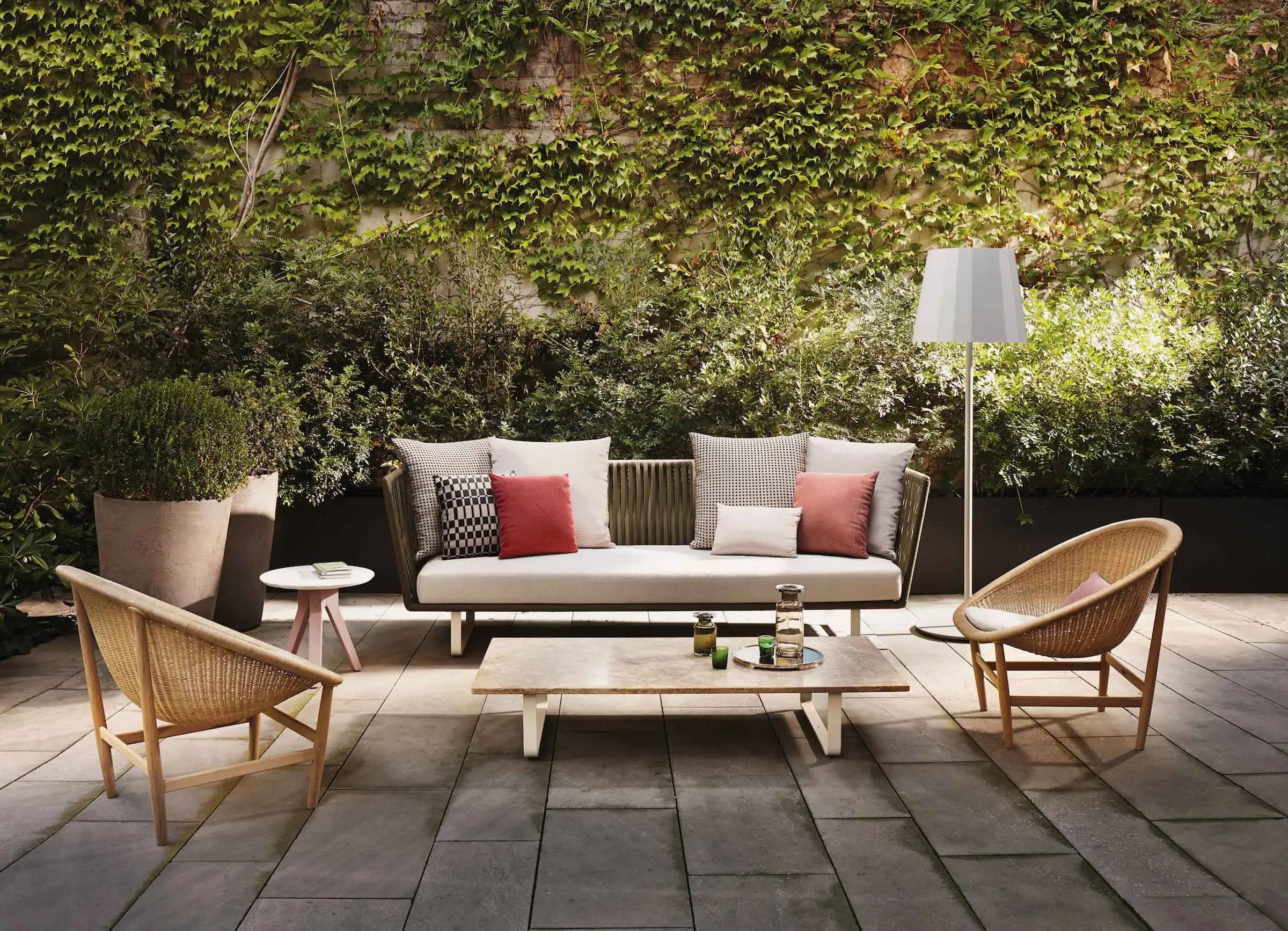 Basket - Outdoor basket armchair