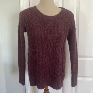 Between me &amp; You sweater cable knit chunky wool blend pull over women’s size XS