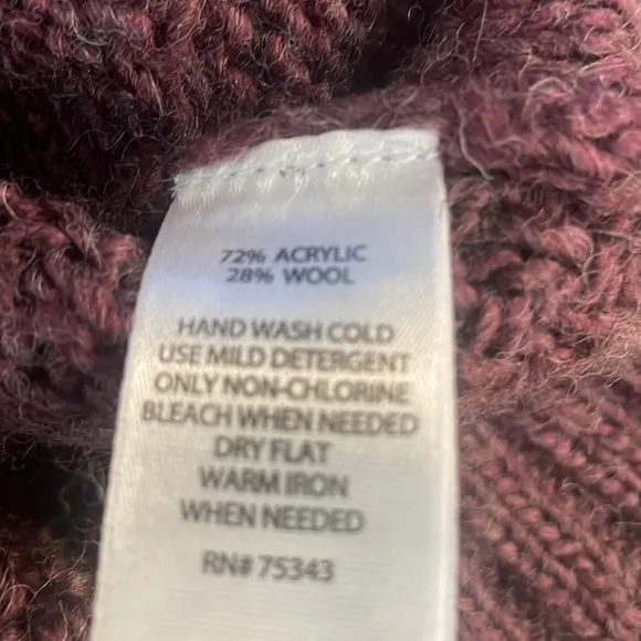 Between me &amp; You sweater cable knit chunky wool blend pull over women’s size XS