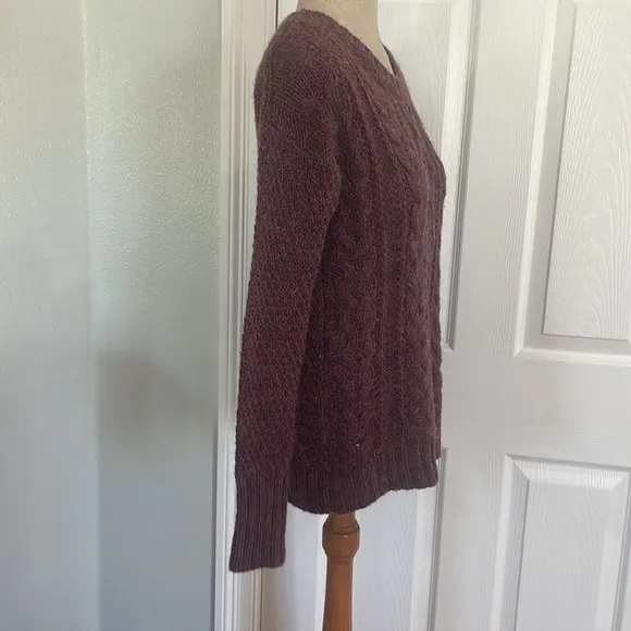 Between me &amp; You sweater cable knit chunky wool blend pull over women’s size XS