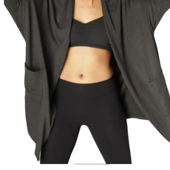 Beyond Yoga Cozy Fleece Origami Cardigan Wrap M/L