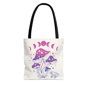 Bisexual tote bag cottagecore frog