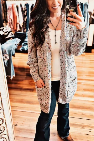 BLAKELEY Miley Dot Cardigan Heather Grey