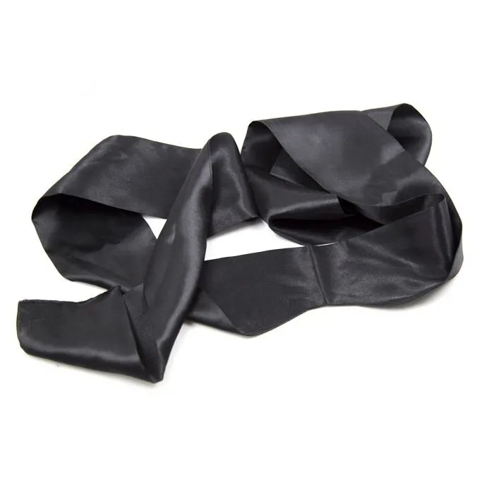 Blinddoek Van Zwart Satijn