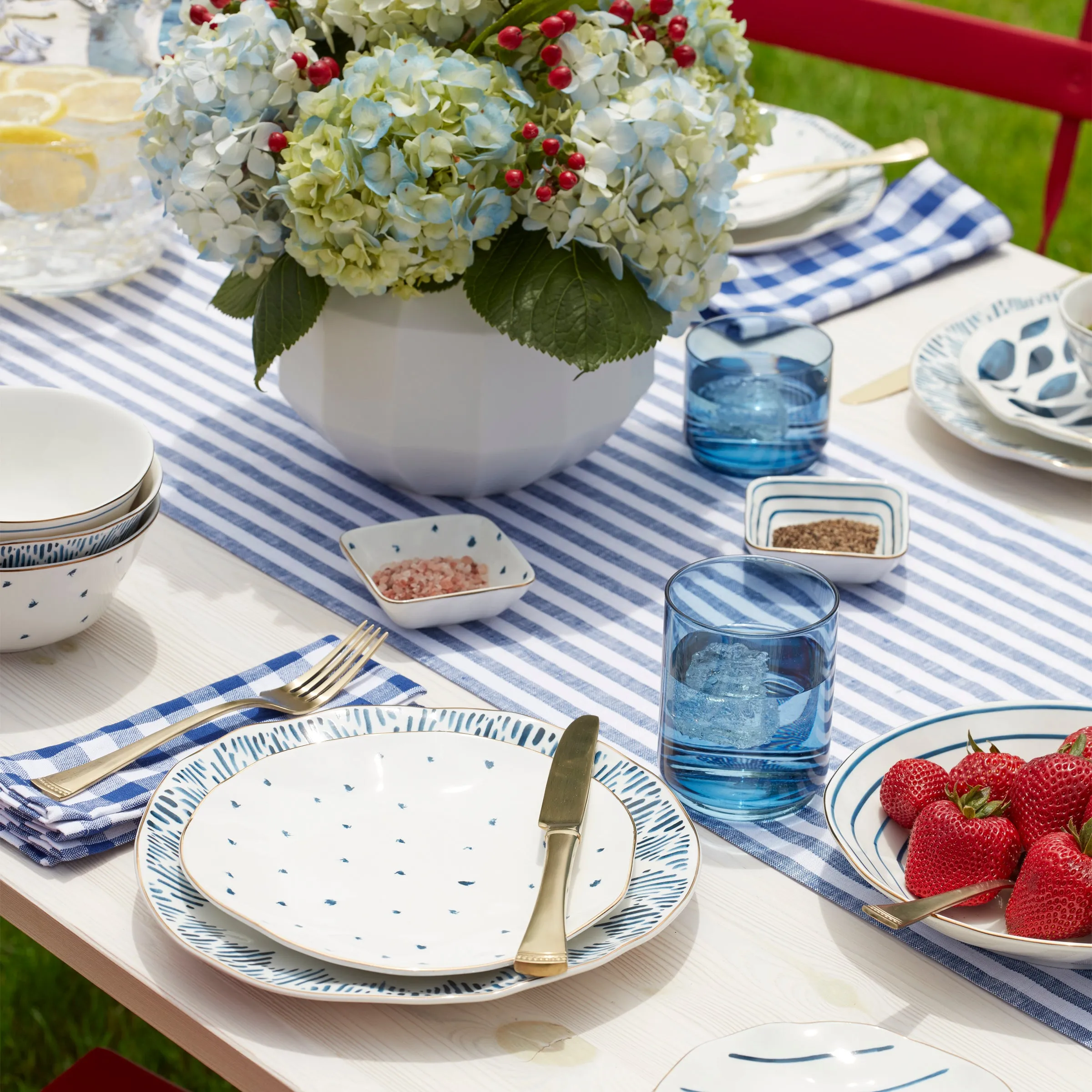 Blue Bay 4-Piece Dinner Plate Set