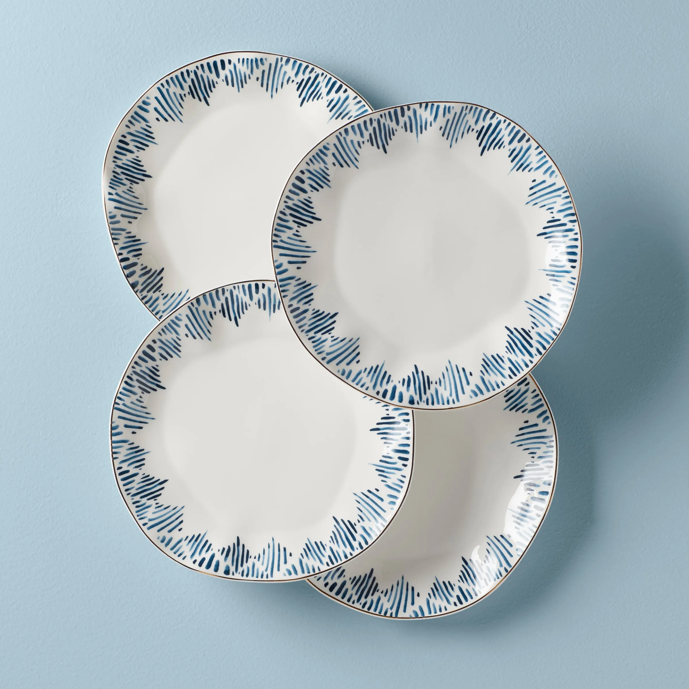 Blue Bay 4-Piece Dinner Plate Set