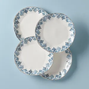 Blue Bay 4-Piece Dinner Plate Set