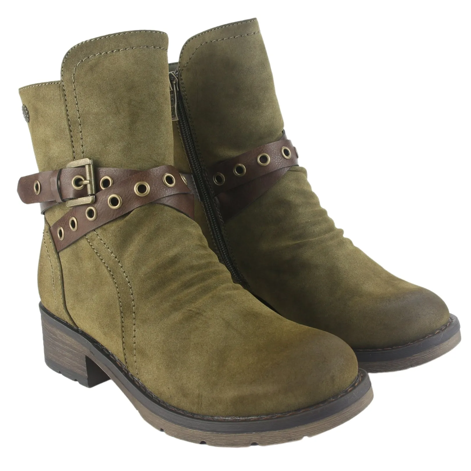 Botin Chalada Mujer Torri-29 Oliva Casual