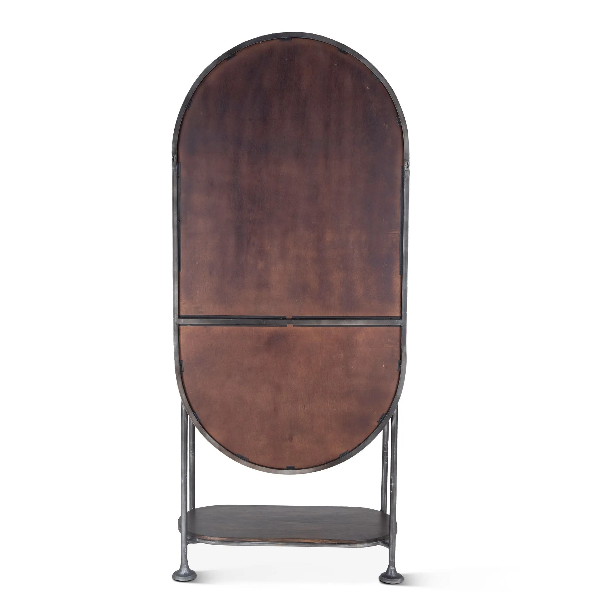 Bowery Tall Oval Bar Cabinet