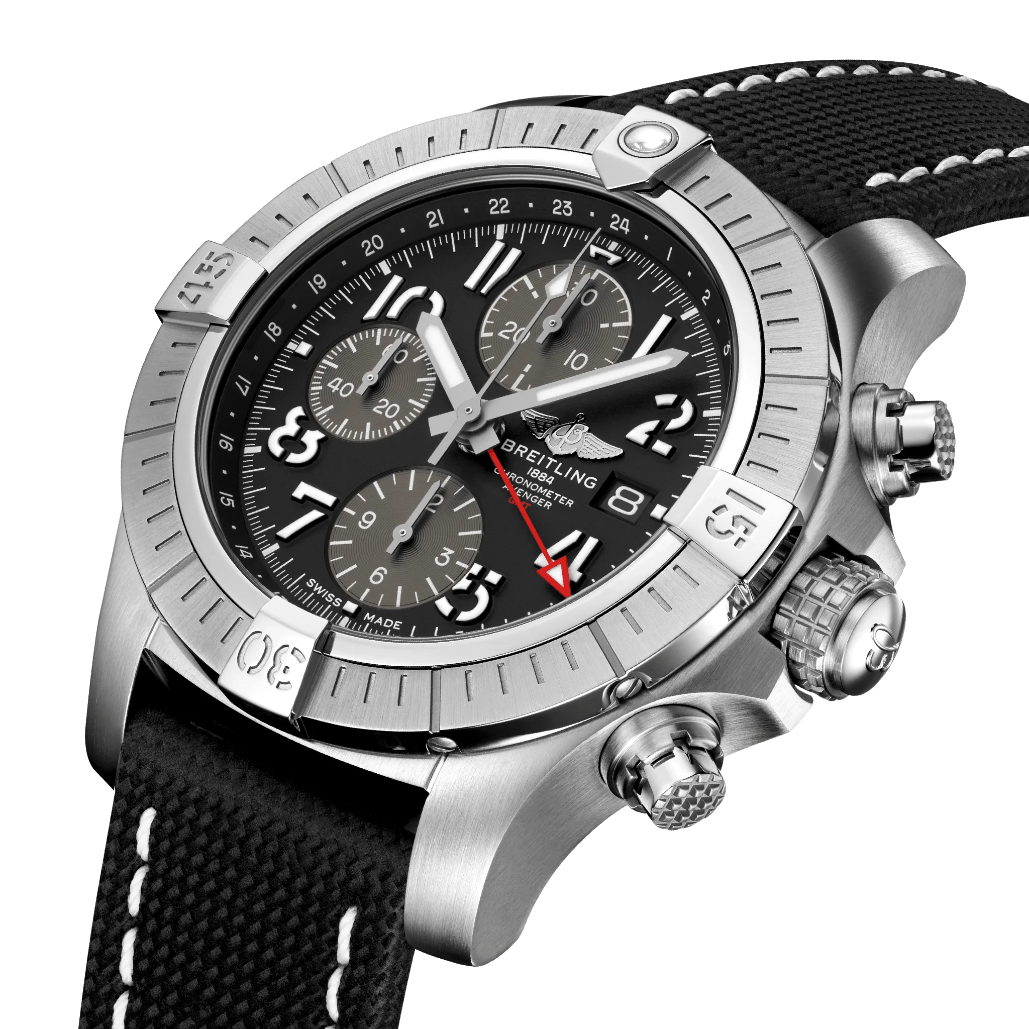 Breitling Avenger Chronograph GMT 45 A24315101B1X2