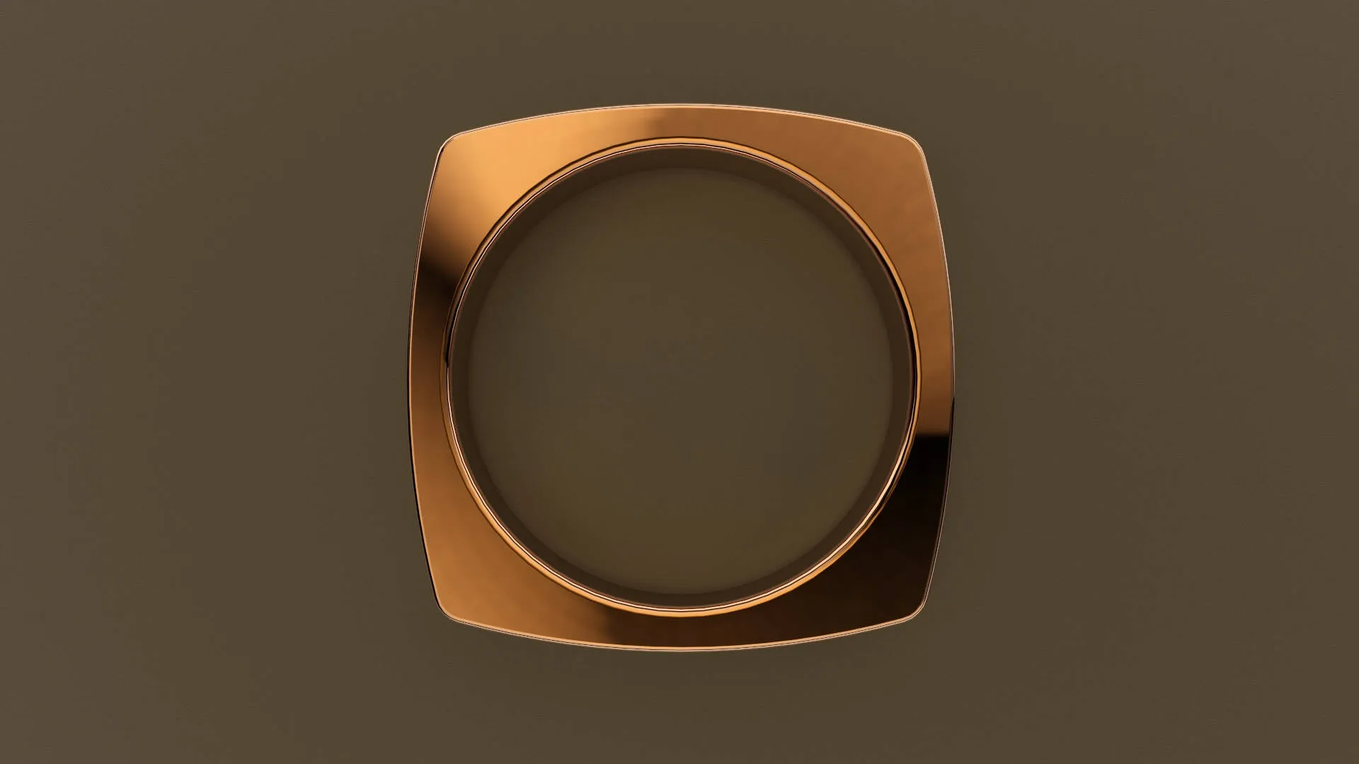 Brushed Rose Gold 6mm Euro Square Wedding Band