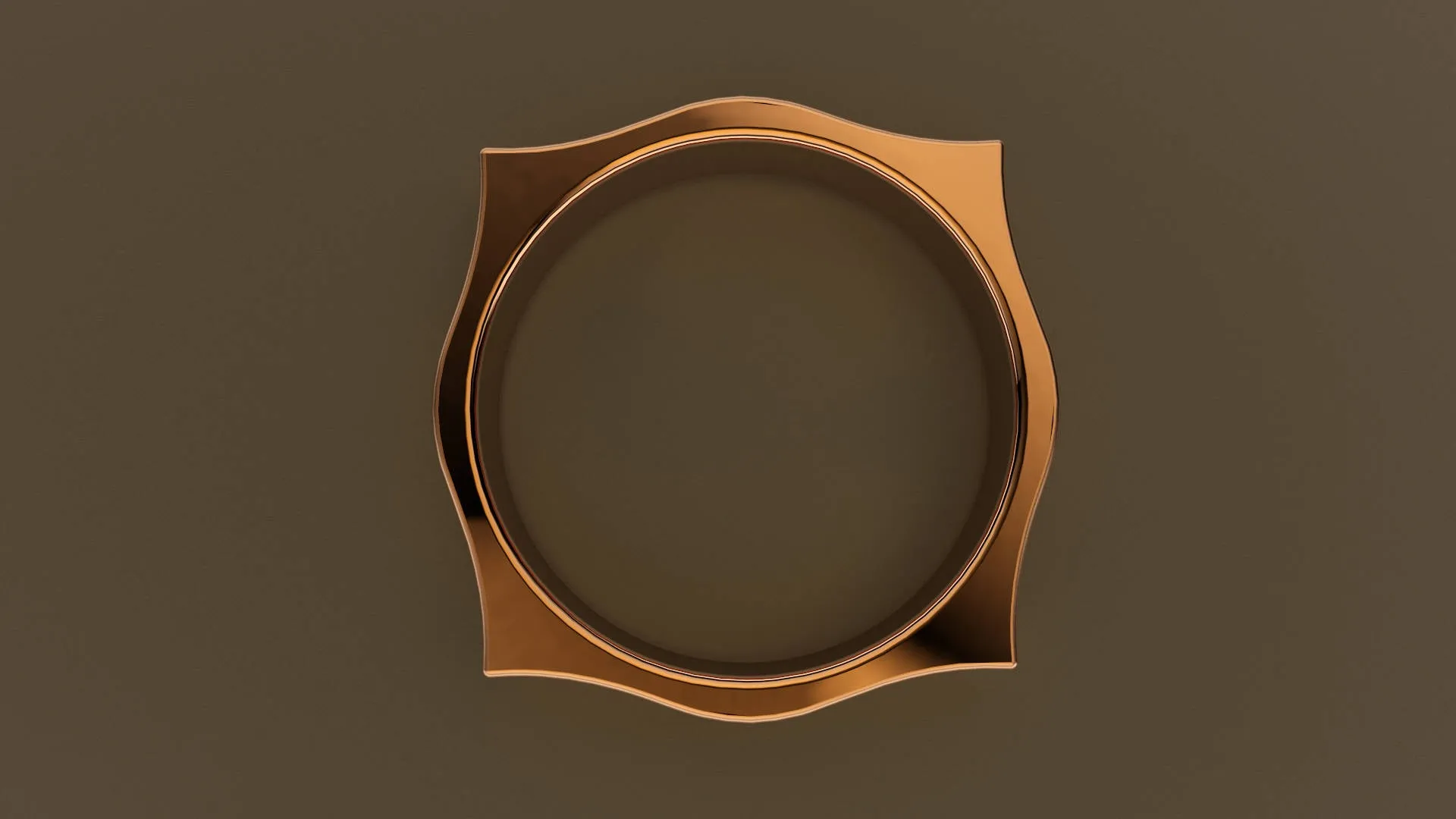 Brushed Rose Gold 6mm Pointed Square Wedding Band