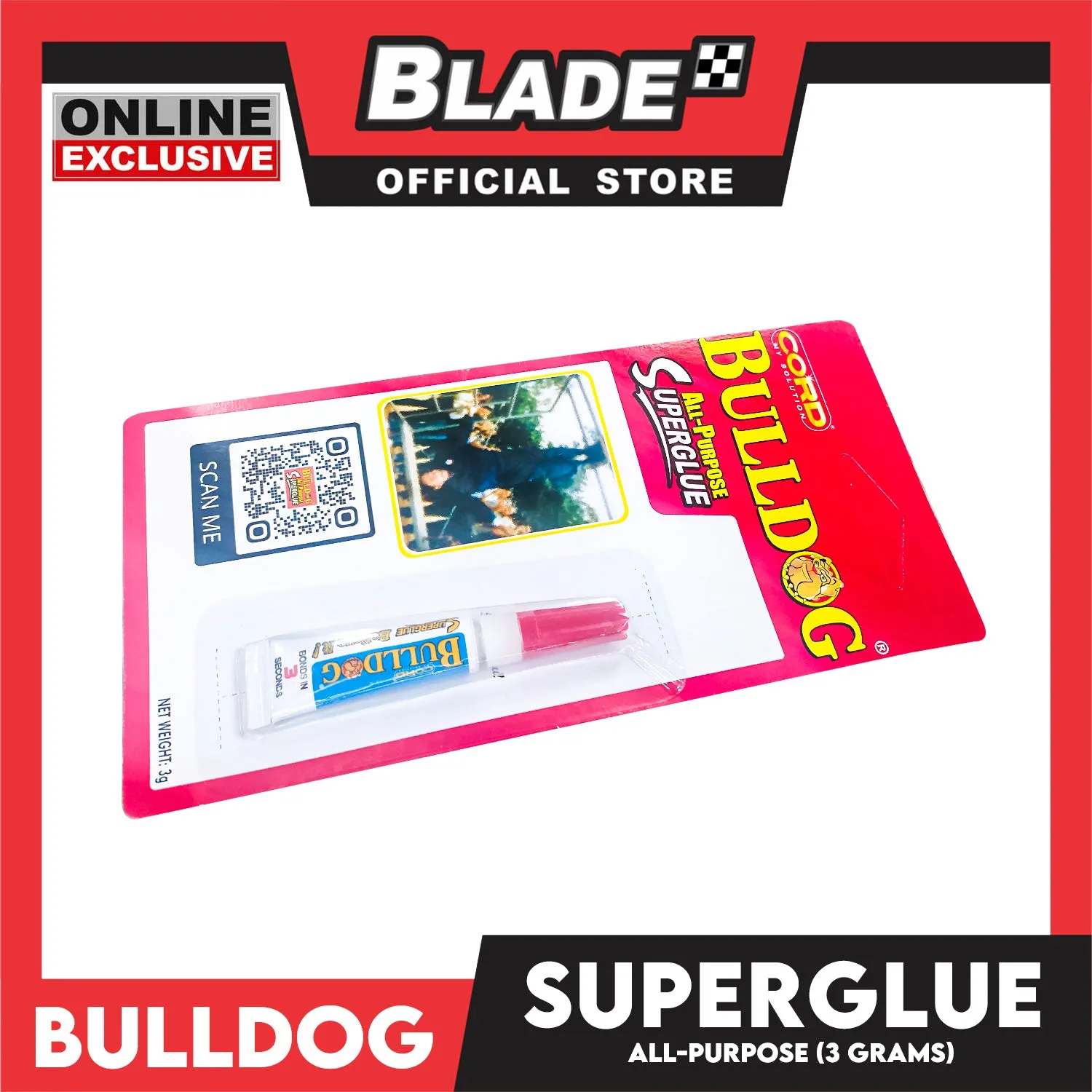 Bulldog All Purpose Super Glue 3g Strongest Bond In Any Type Of Materials