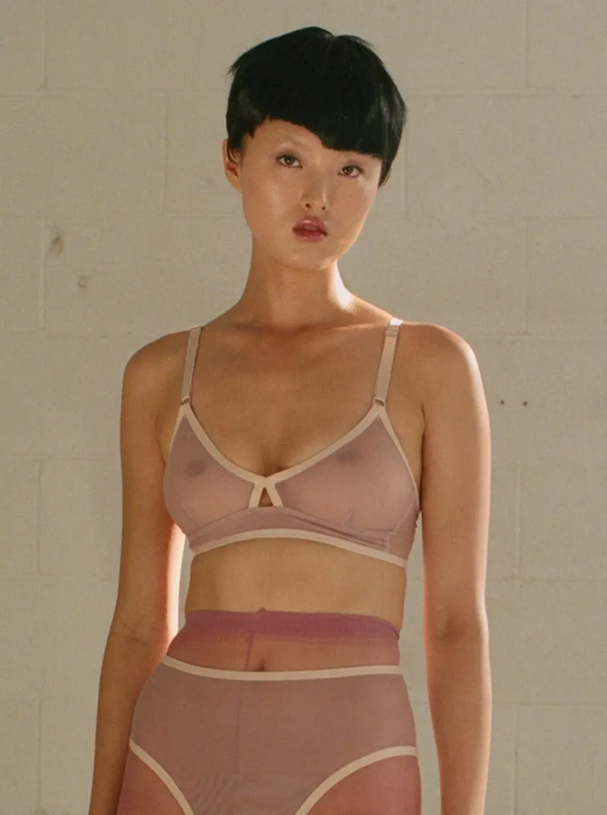 Bully Boy: Brick Keyhole Wireless Bra - Magenta