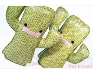 Cactus plush stuffed animal - Zig-Zag print