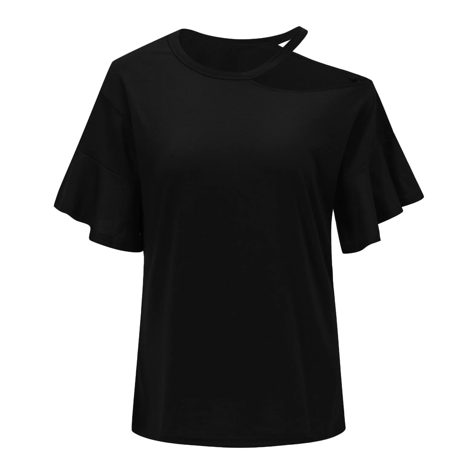 Casual Dew Shoulder T-shirt