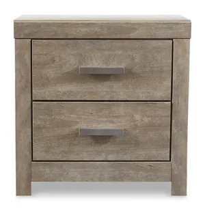 Casual Transitional Nightstand in Gray