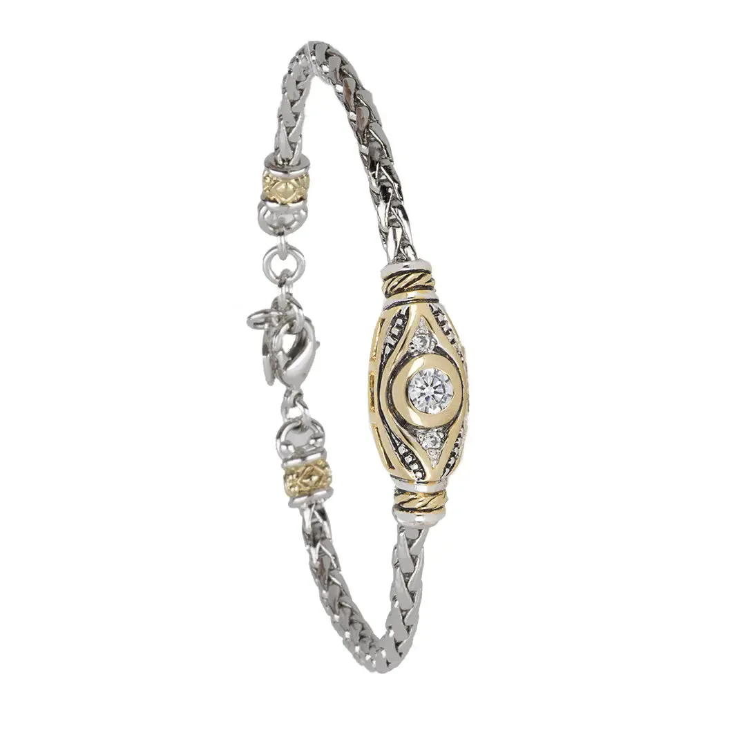 Celebration Petite Pavé - Evil Eye CZ Single Strand Bracelet