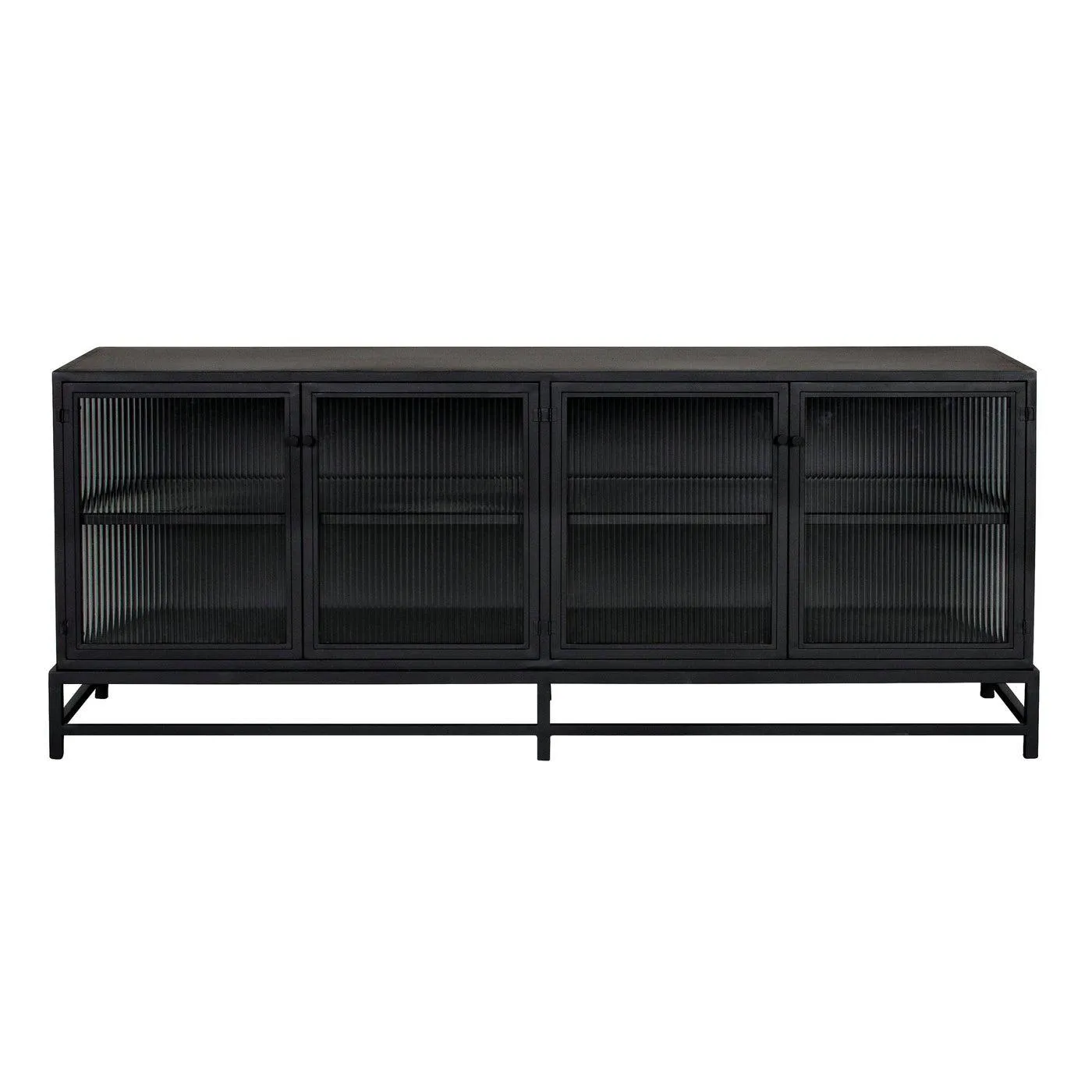 Chandler 4 Door Sideboard, Black Steel