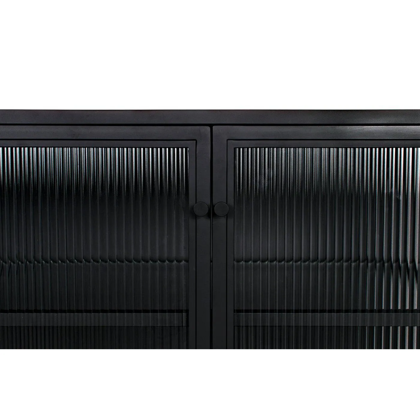 Chandler 4 Door Sideboard, Black Steel