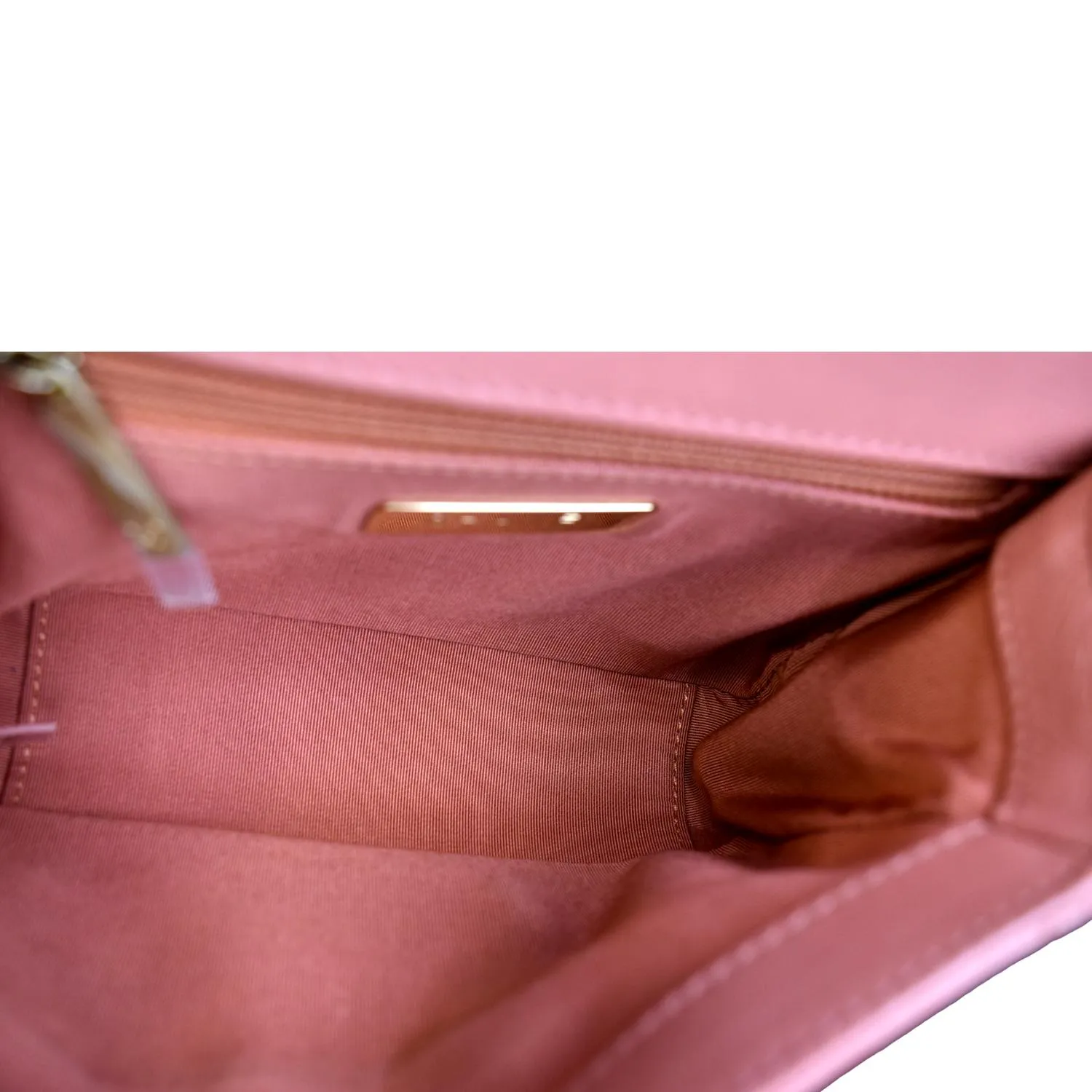 CHANEL Infinity Chain Quilted Leather Crossbody Bag Pink