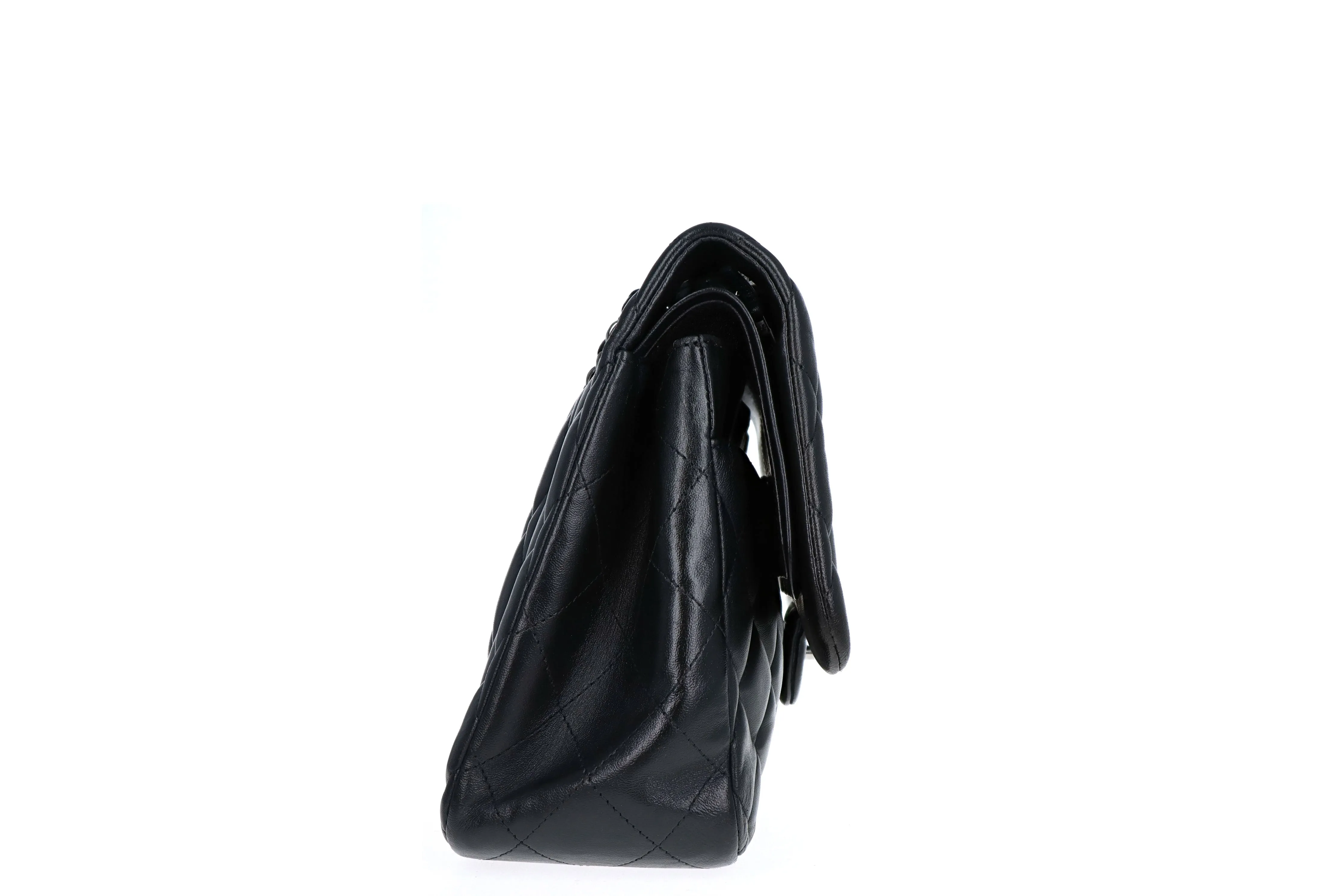 Chanel Lambskin Jumbo Double Flap Black