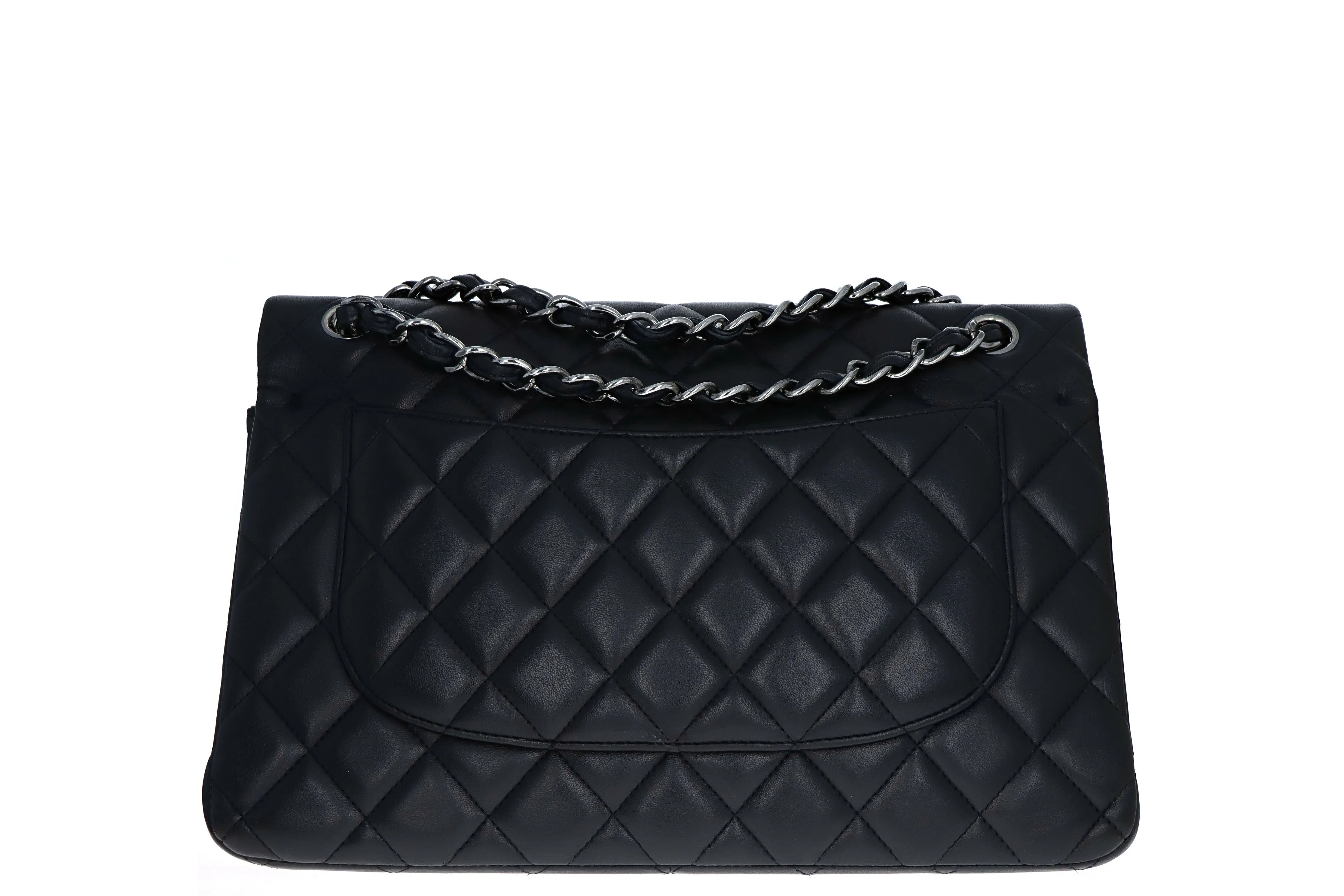 Chanel Lambskin Jumbo Double Flap Black