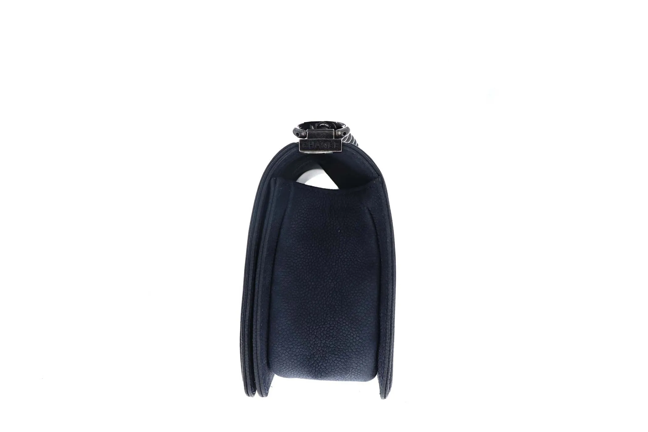Chanel Medium Caviar Suede Boy Bag