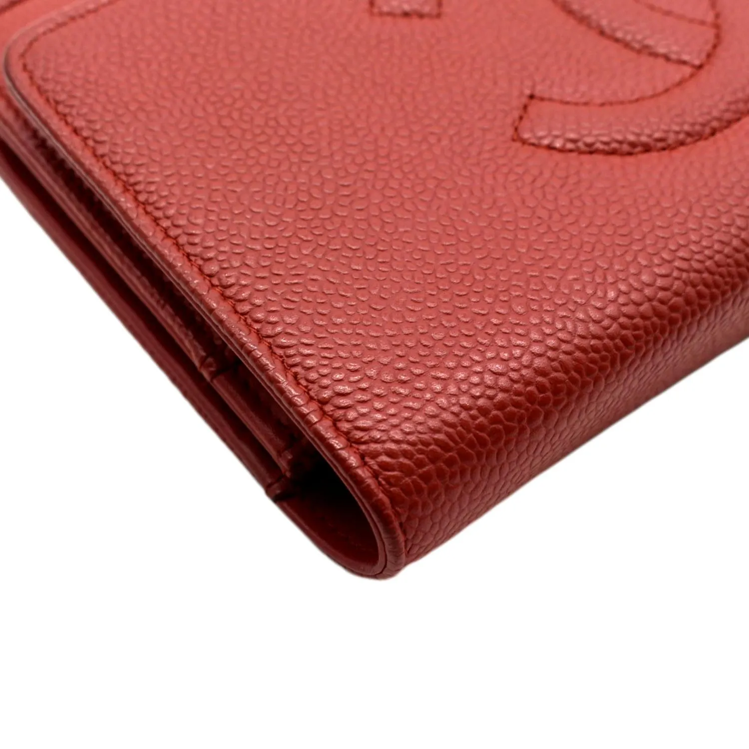 CHANEL Timeless WOC Caviar Leather Wallet on Chain Shoulder Bag Red