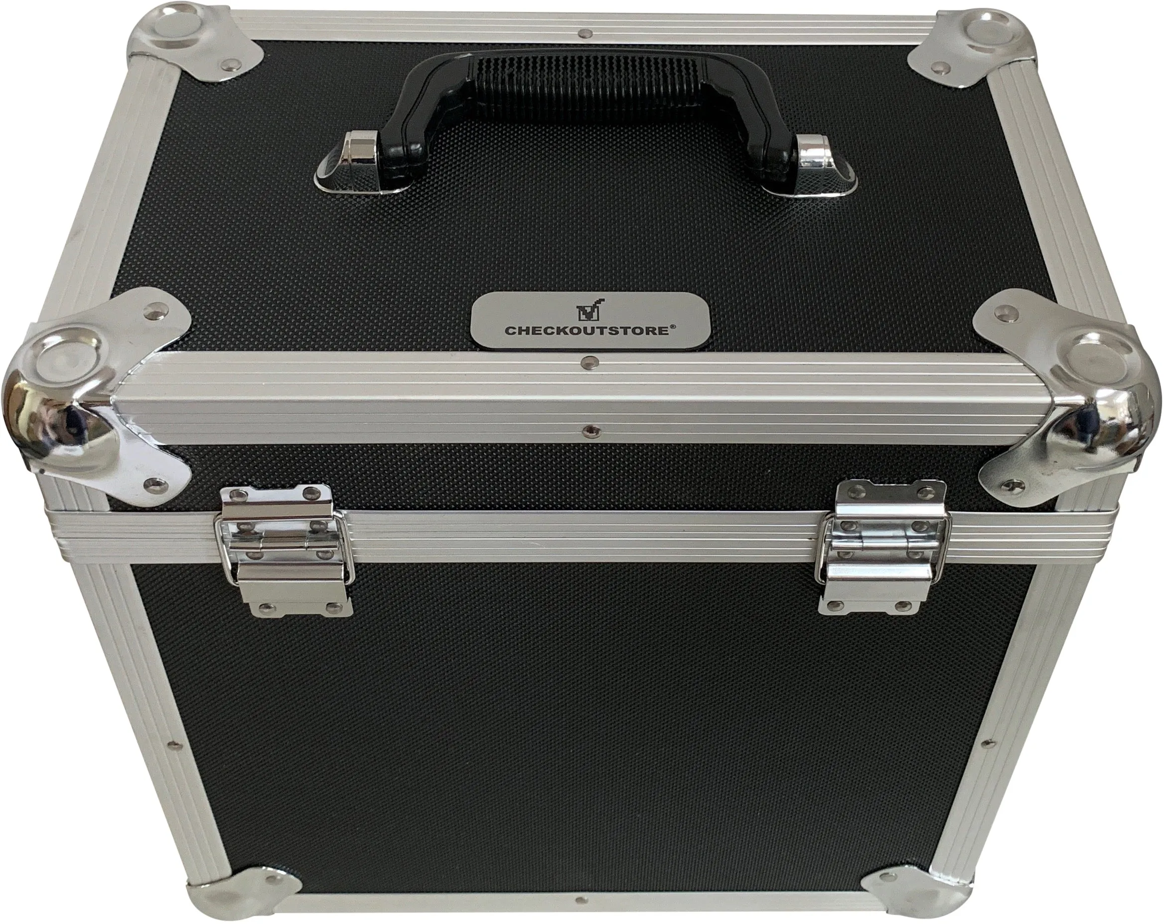 CheckOutStore Aluminum Heavy Duty 12" LP Vinyl Record Album Storage Box