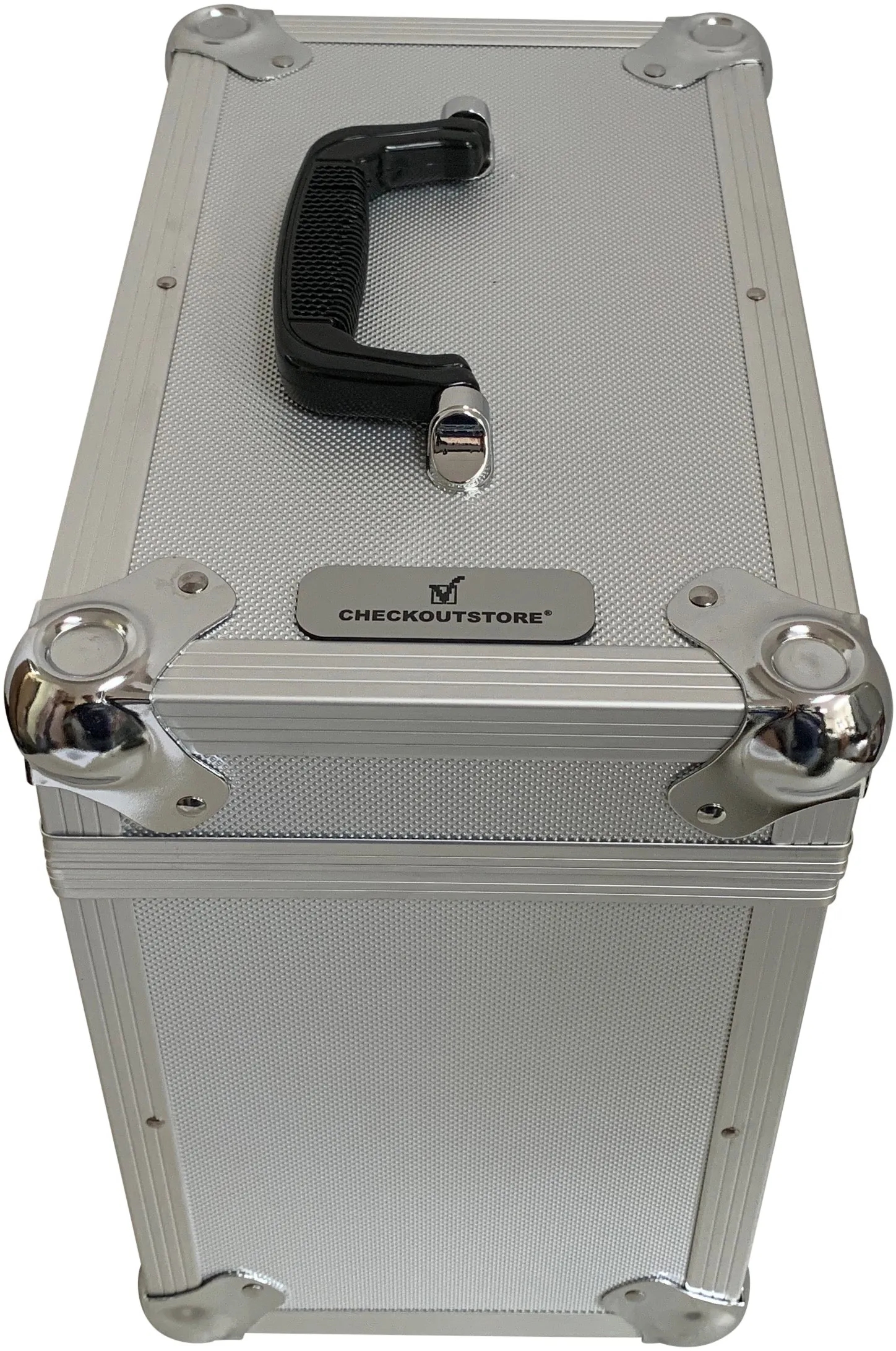 CheckOutStore Aluminum Heavy Duty 12" LP Vinyl Record Album Storage Box