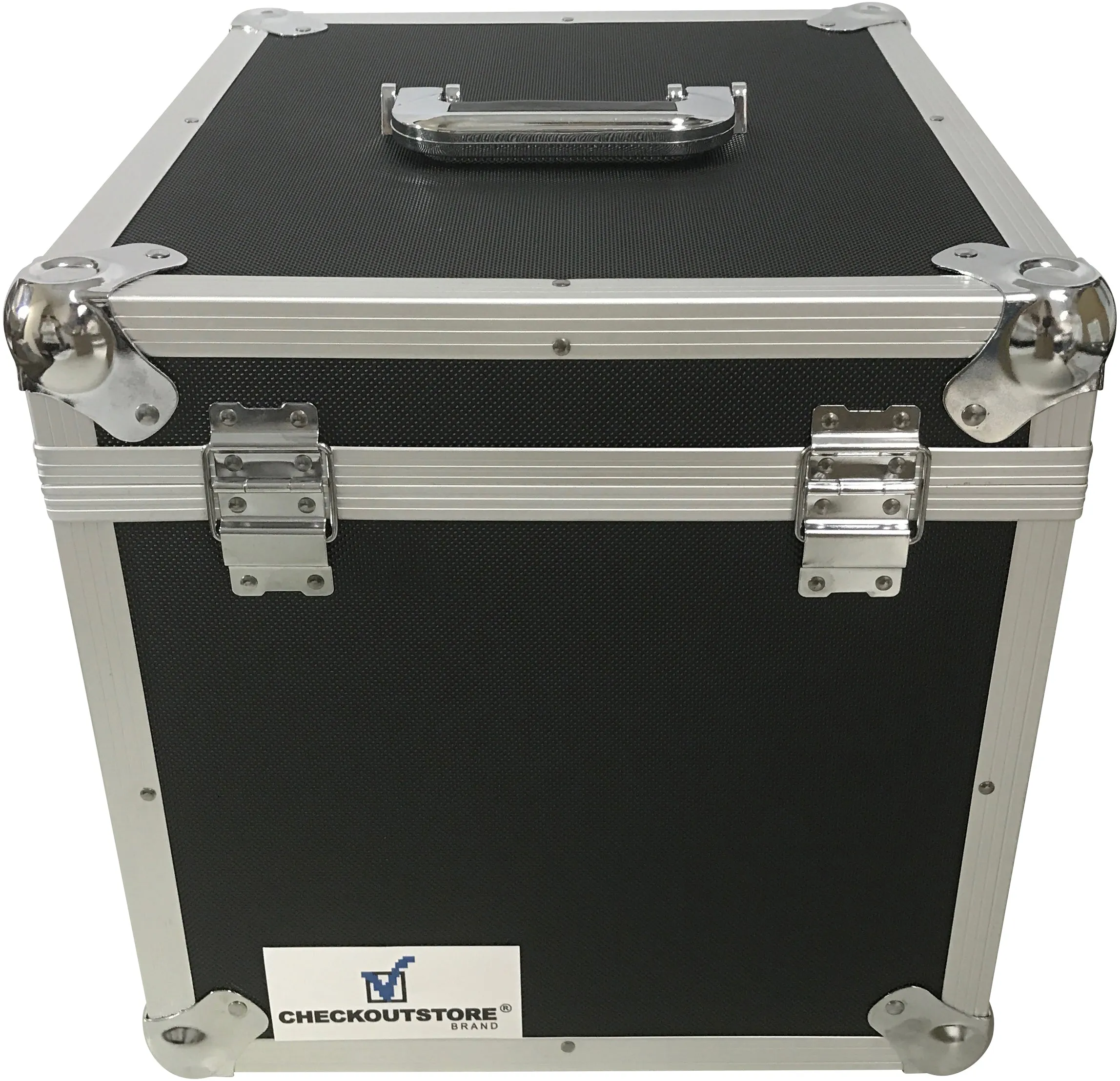 CheckOutStore Aluminum Heavy Duty 12" LP Vinyl Record Album Storage Box