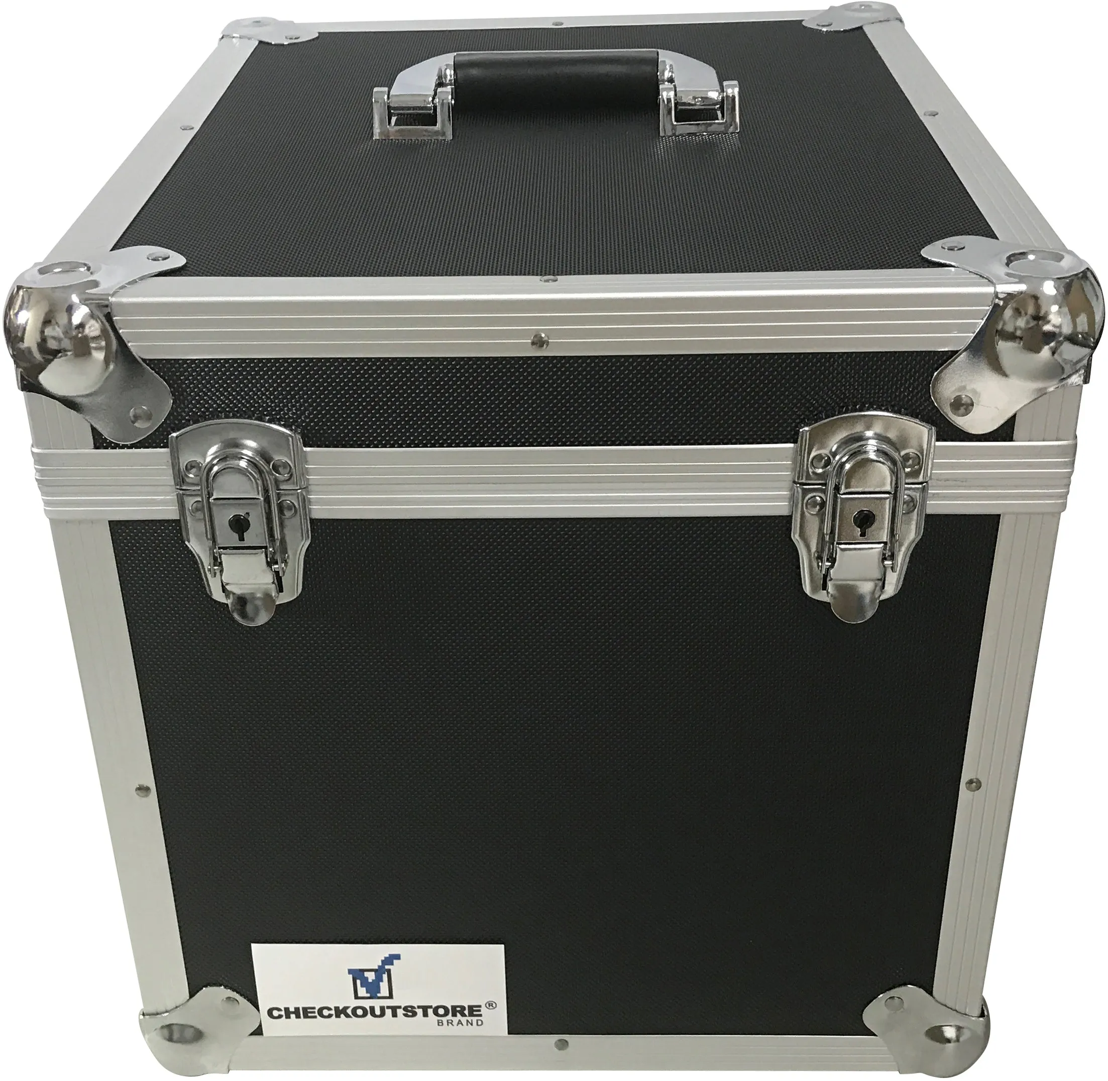 CheckOutStore Aluminum Heavy Duty 12" LP Vinyl Record Album Storage Box