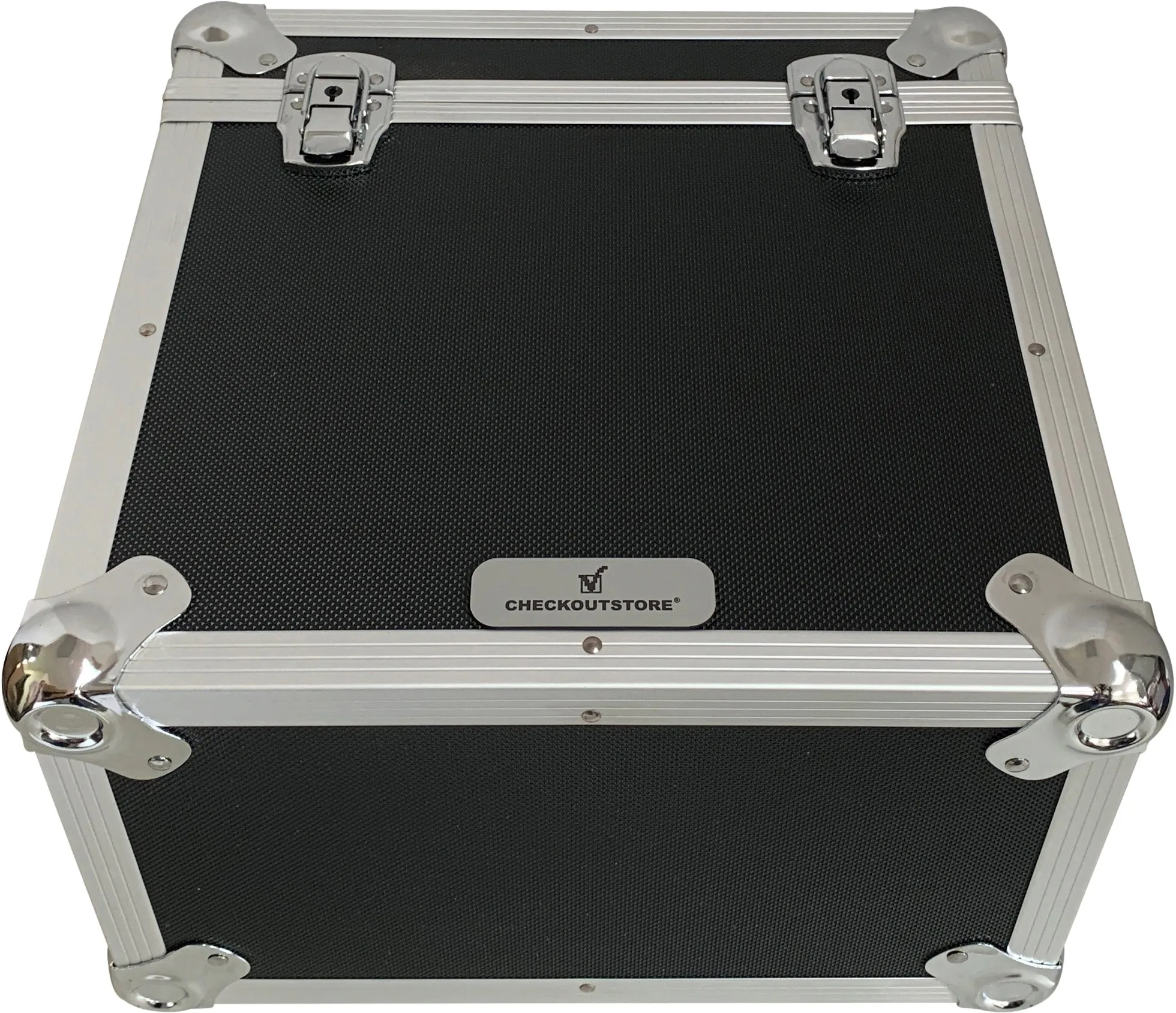 CheckOutStore Aluminum Heavy Duty 12" LP Vinyl Record Album Storage Box