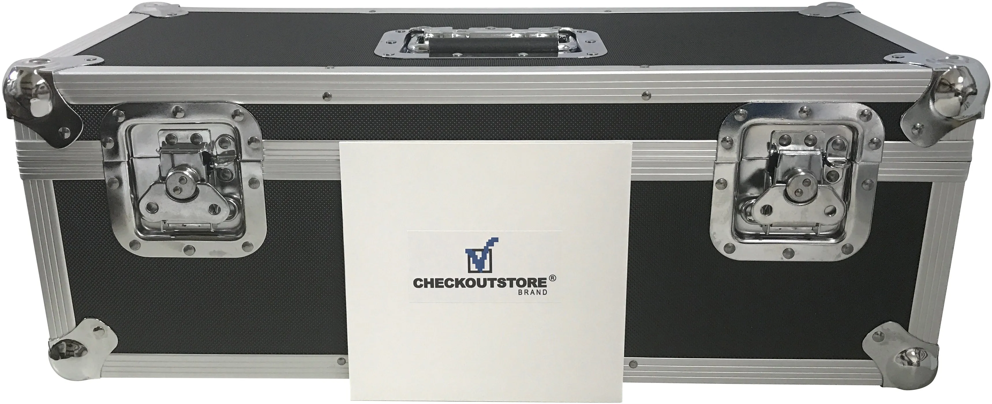 CheckOutStore Aluminum Heavy Duty 7" 45 RPM Vinyl Record Album Storage Box