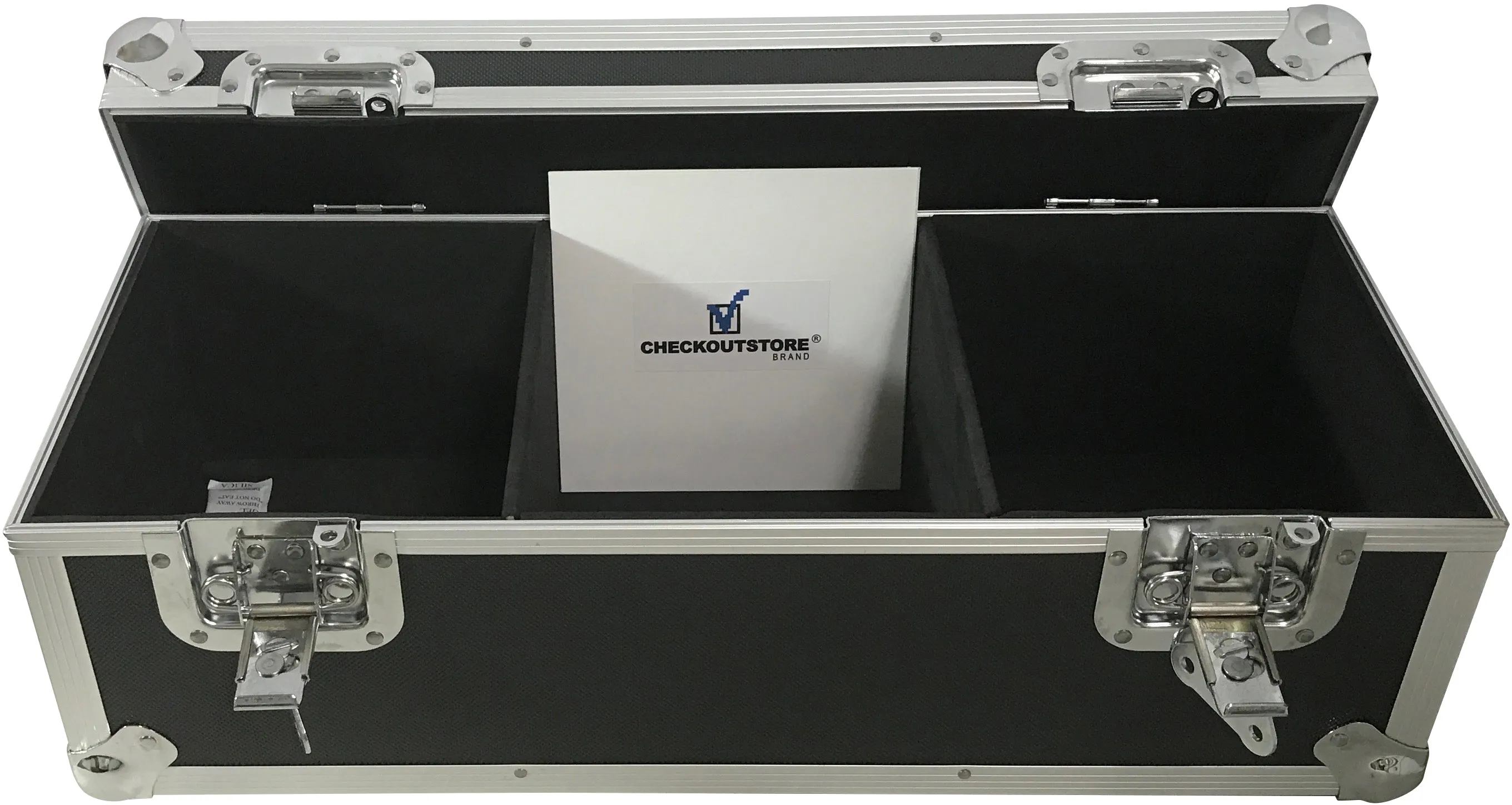 CheckOutStore Aluminum Heavy Duty 7" 45 RPM Vinyl Record Album Storage Box