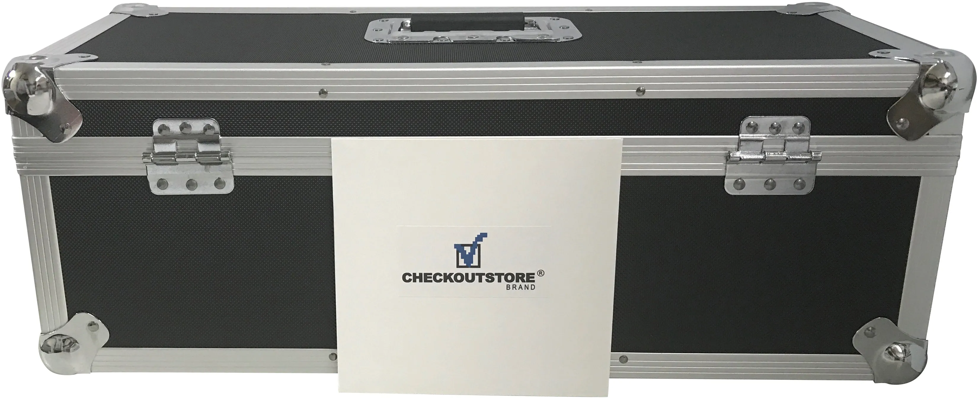 CheckOutStore Aluminum Heavy Duty 7" 45 RPM Vinyl Record Album Storage Box