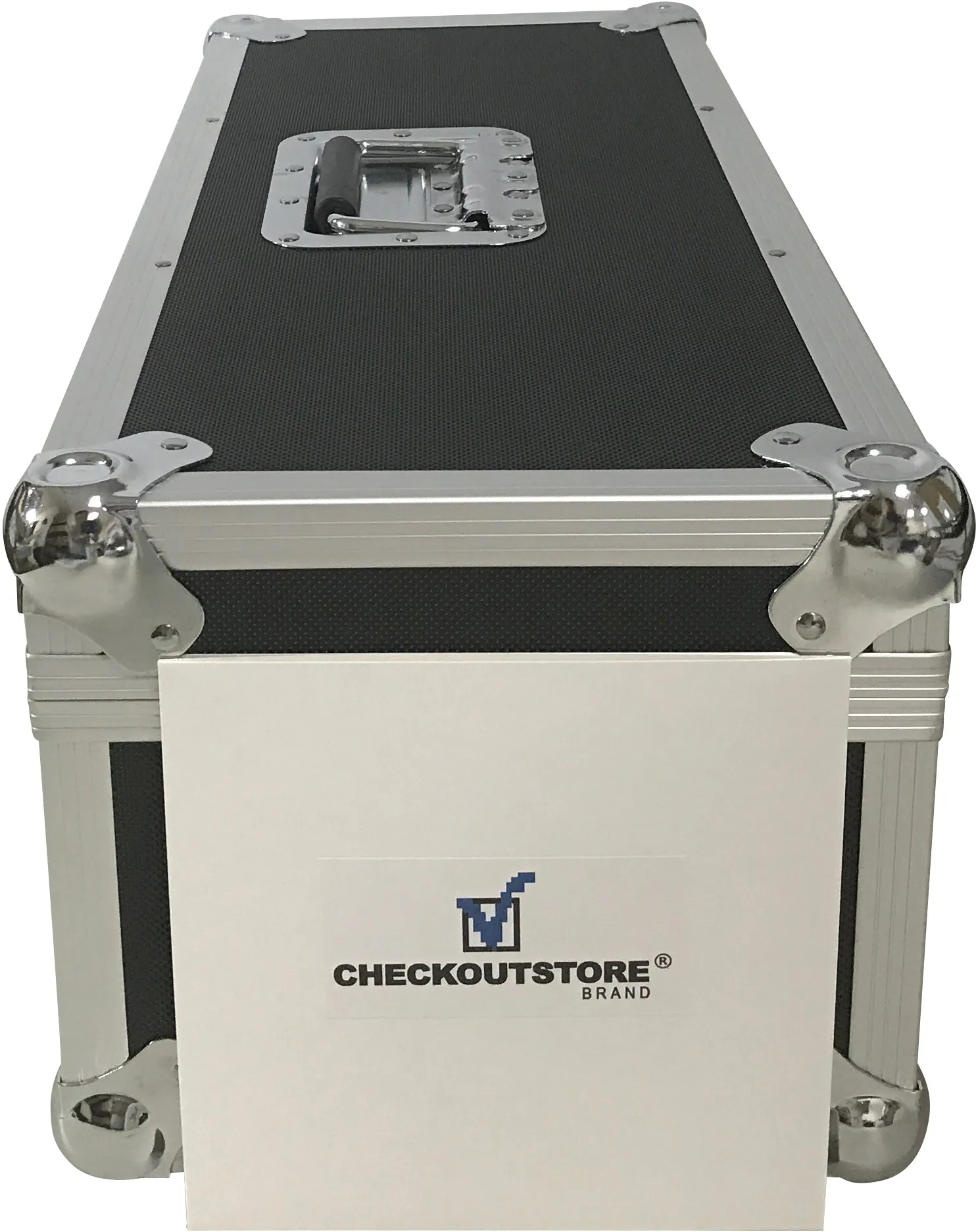 CheckOutStore Aluminum Heavy Duty 7" 45 RPM Vinyl Record Album Storage Box