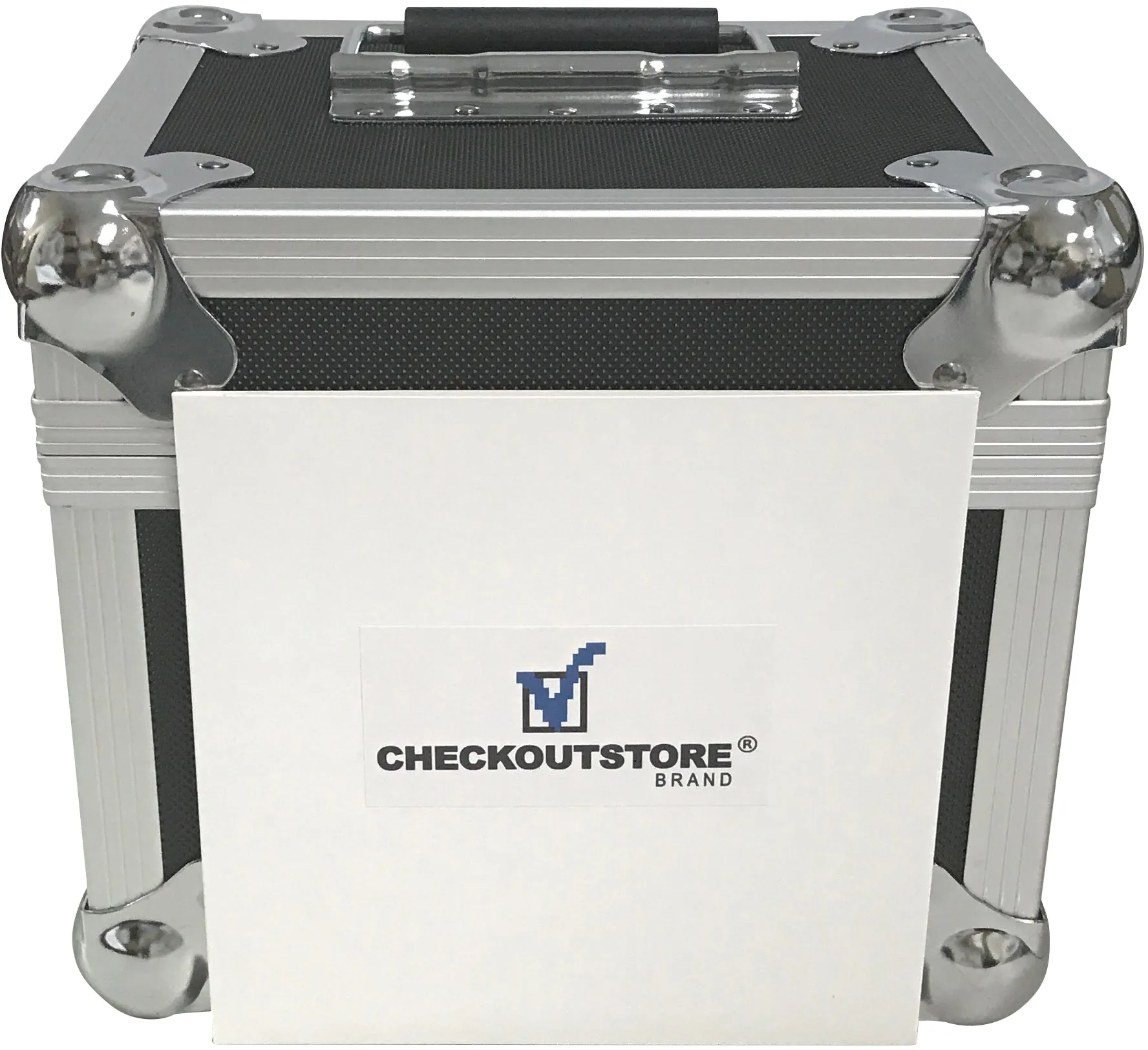 CheckOutStore Aluminum Heavy Duty 7" 45 RPM Vinyl Record Album Storage Box