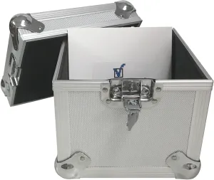 CheckOutStore Aluminum Heavy Duty 7" 45 RPM Vinyl Record Album Storage Box