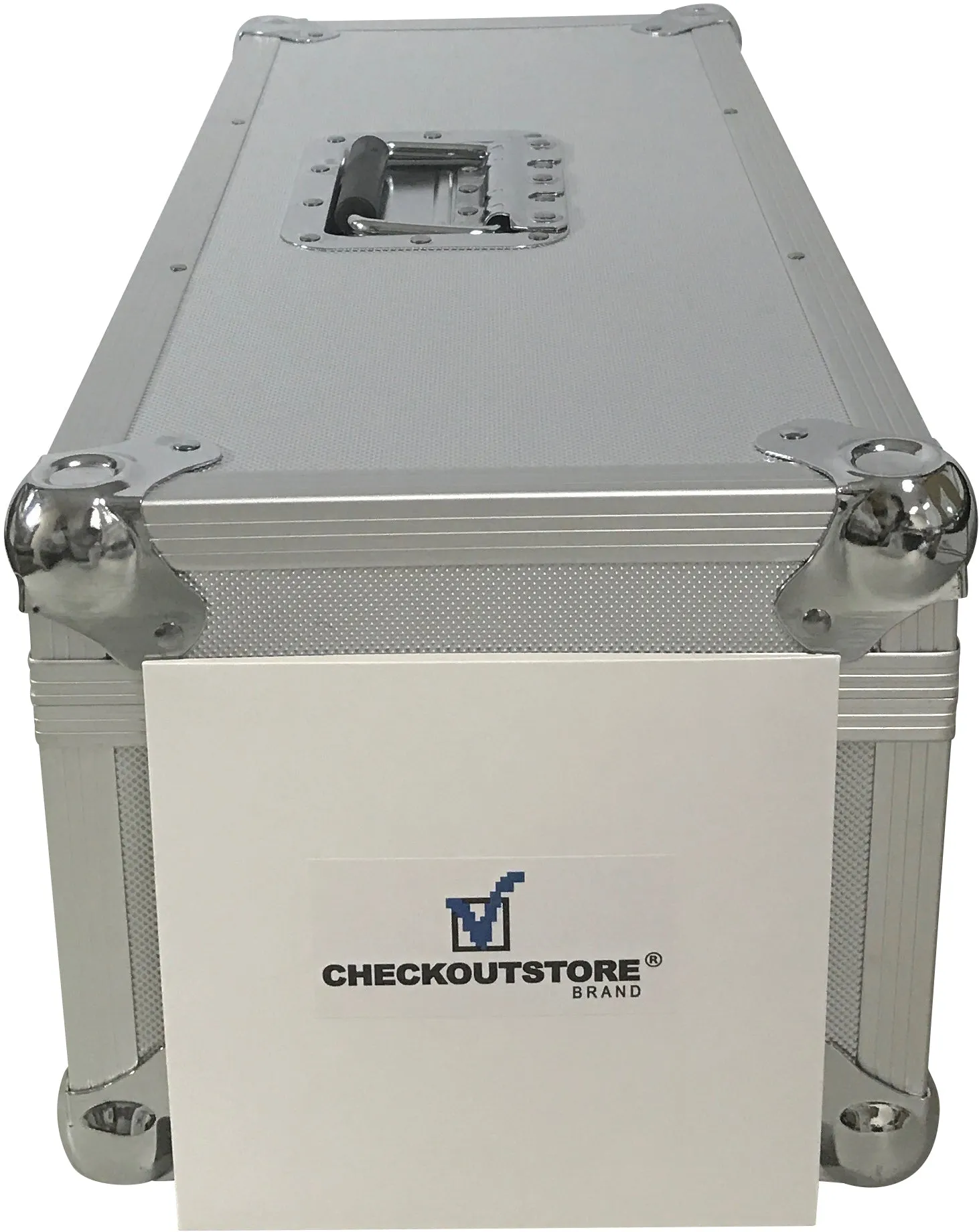 CheckOutStore Aluminum Heavy Duty 7" 45 RPM Vinyl Record Album Storage Box