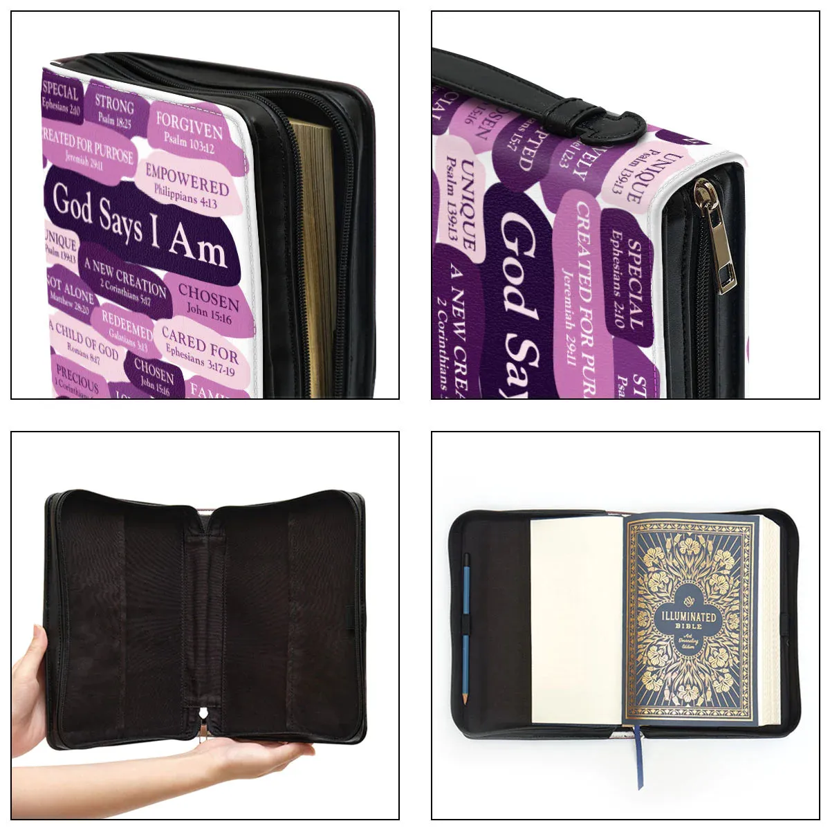 Christianart Bible Cover - What God Says About You - Personalized Gifts for Pastor - Gifts For Women - CABBBCV06060324.