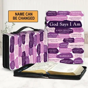 Christianart Bible Cover - What God Says About You - Personalized Gifts for Pastor - Gifts For Women - CABBBCV06060324.