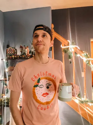 Christmas Cookie tee - Pink