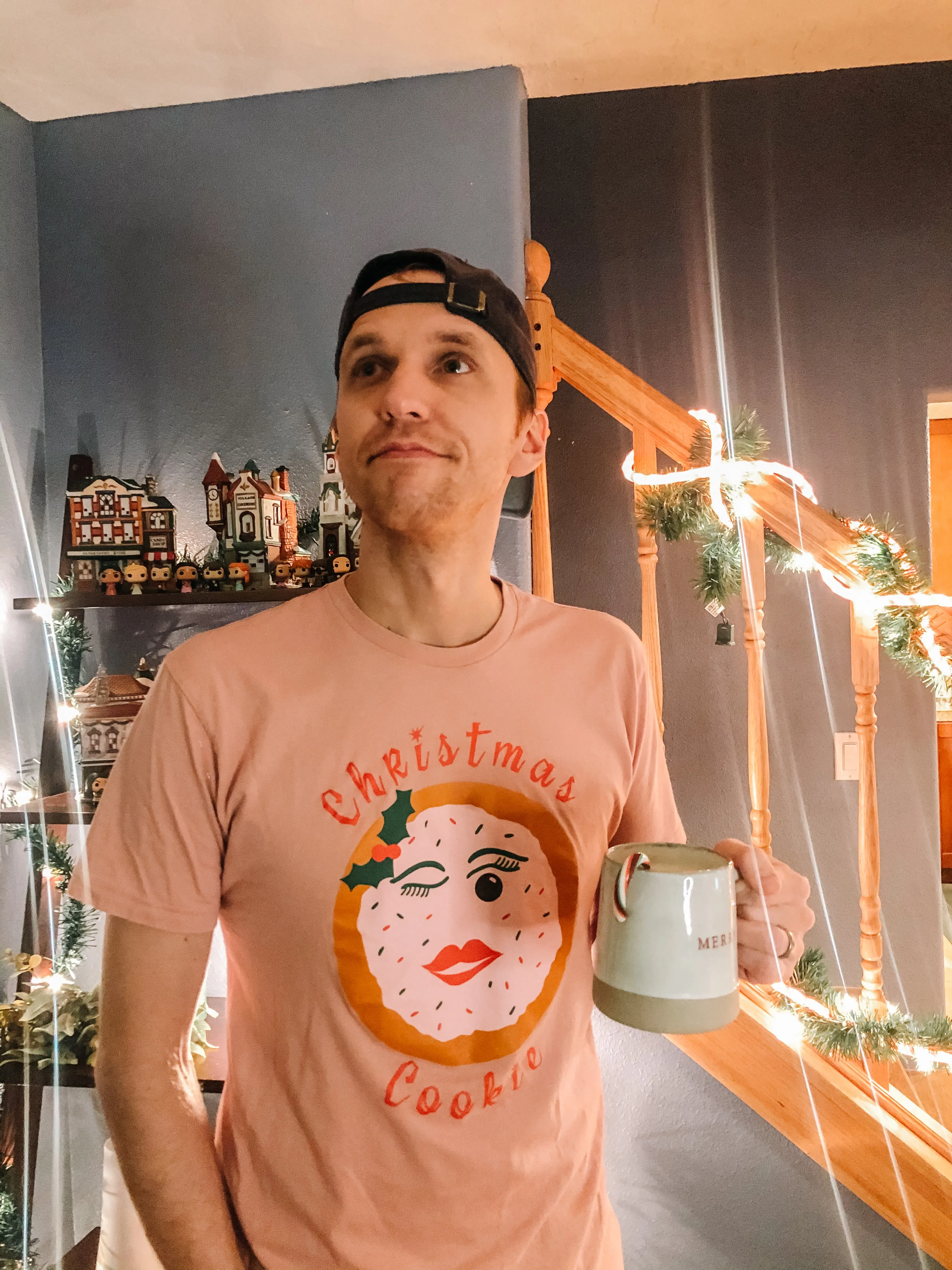 Christmas Cookie tee - Pink