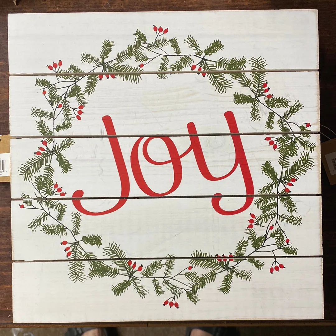 CHRISTMAS SIGNS | JOY PALLET SIGN