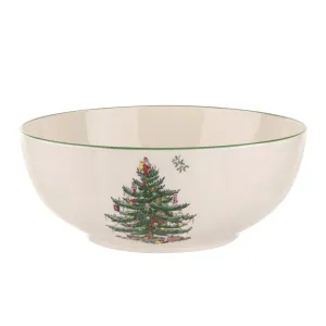 Christmas Tree Round Bowl 8 Inch