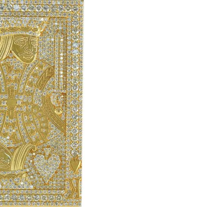 CJ5203 - CUSTOM DIAMOND KING CARD PENDANT
