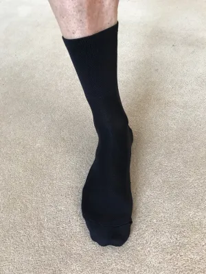 Classic Black Socks (Rear Logo)