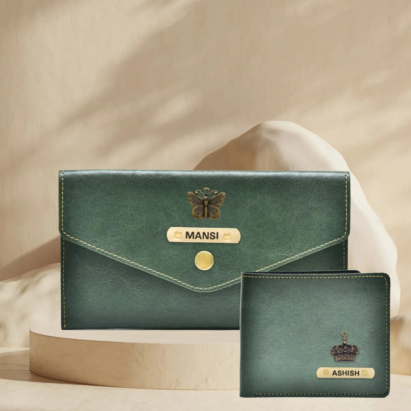 Classy Minimal Clutch   Classy Men's Wallet | Couple Gifts - Olive Green